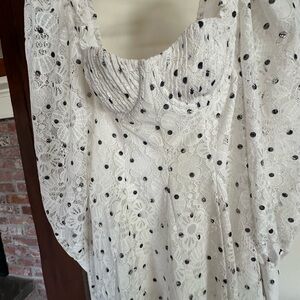 For Love and Lemons Donna Long Sleeve Mini Dress.